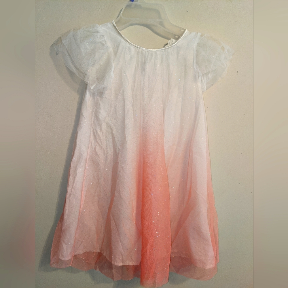 H&M Pink and White Tulle Sparkle Dress